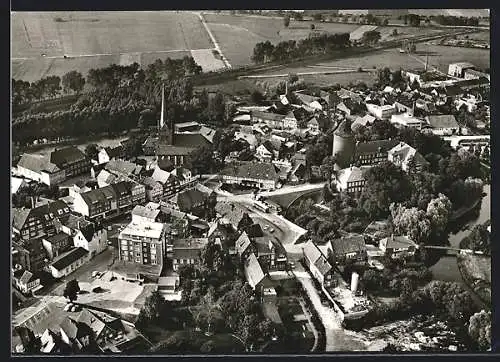 AK Dannenberg / Elbe, Gesamtansicht vom Flugzeug aus gesehen