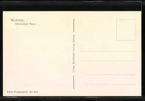 AK Weimar / Thür., Römisches Haus