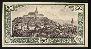 Notgeld Siegburg 1921, 50 Pfennig, Stadtsiegel