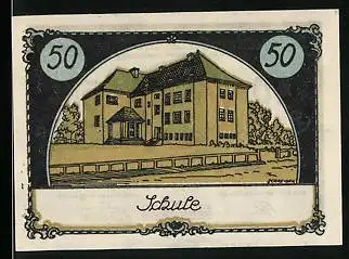 Notgeld Tangstedt, 50 Pfennig, Schule