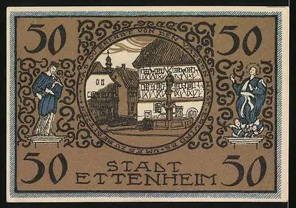 Notgeld Ettenheim 1922, 50 Pfennig, Stadtwappen