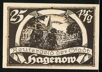 Notgeld Hagenow 1922, 25 Pfennig, Bischof