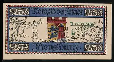 Notgeld Flensburg 1920, 25 Pfennig, Wappen