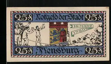 Notgeld Flensburg 1920, 25 Pfennig, Wappen