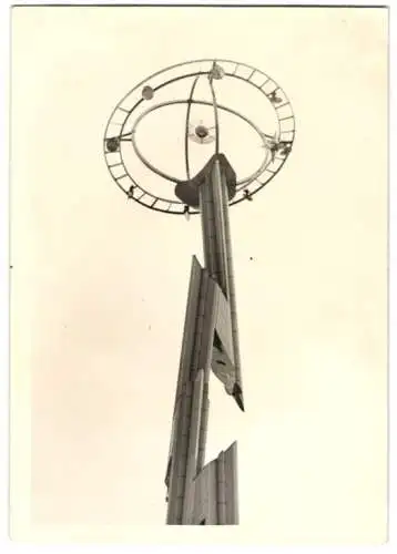 Fotografie unbekannter Fotograf, Ansicht New York City, New Yorks Worlds Fair 1939, Kunstwerk auf d. Ausstellungsgelände