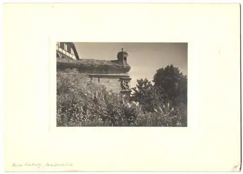 Fotografie unbekannter Fotograf, Ansicht Coburg, Veste Coburg, Detail der Aussenmauer