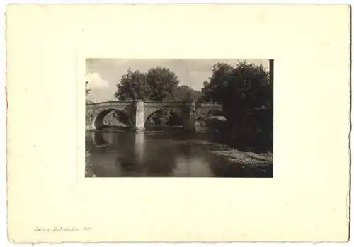 Fotografie unbekannter Fotograf, Ansicht Coburg, Judenbrücke um 1911