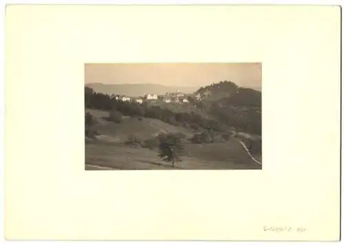 Fotografie unbekannter Fotograf, Ansicht Lindenfels i. O., Panorama um 1920