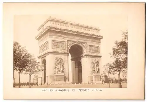 Fotografie unbekannter Fotograf, Ansicht Paris, Arc de Triomphe De L'Etoile A Paris