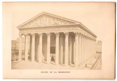 Fotografie unbekannter Fotograf, Ansicht Paris, Eglise De La Madeleine