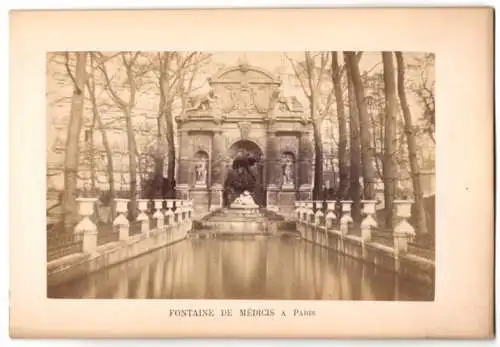 Fotografie unbekannter Fotograf, Ansicht Paris, Fontaine de Medicis A Paris