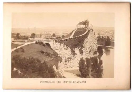 Fotografie unbekannter Fotograf, Ansicht Paris, Promenade Des Butes-Chaumont