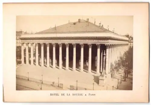Fotografie unbekannter Fotograf, Ansicht Paris, Hotel der La Bourse A Paris
