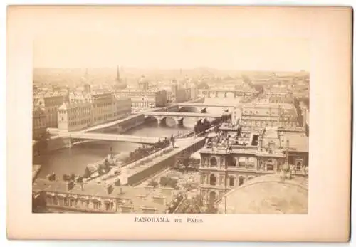 Fotografie unbekannter Fotograf, Ansicht Paris, Panorama de Paris