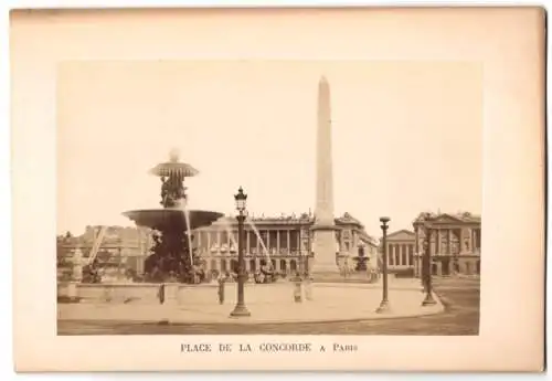 Fotografie unbekannter Fotograf, Ansicht Paris, Place De La Concorde A Paris