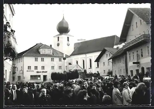 Foto-AK Lam, Am Hotel Lamer Winkel 1966