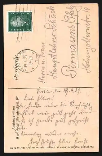 AK Berlin, Aschinger-Haus, Friedrichstrasse 97