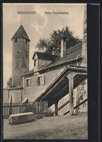 AK Riedlingen / Württ., Partie beim Zwiefaltertor