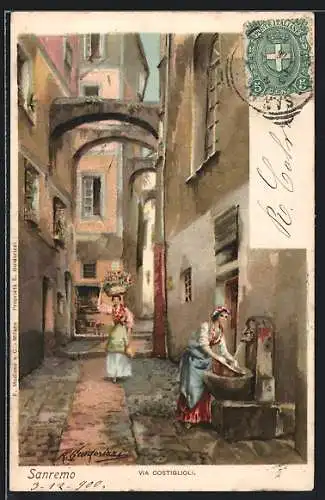 Lithographie Sanremo, Via Costiglioli