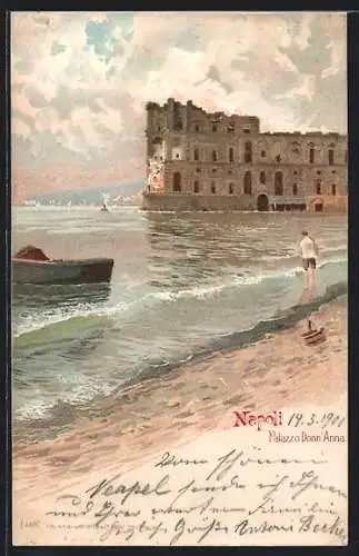 Lithographie Napoli, Palazzo Donn` Anna