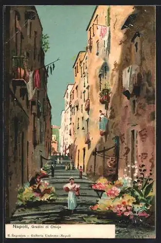 Lithographie Napoli, Gradini di Chiaja