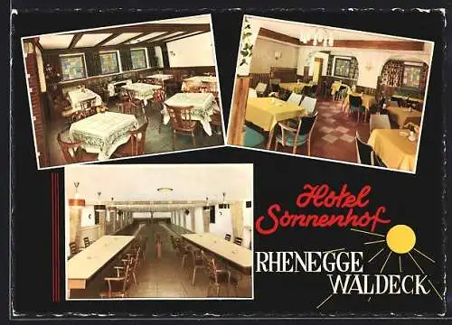 AK Rhenegge /Waldeck, Hotel-Restaurant Sonnenhof
