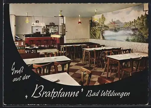 AK Bad Wildungen, Gasthaus Zur Bratpfanne, Brunnenallee 40