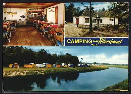 AK Schwachhausen / Wienhausen, Gaststätte Camping am Allerstrand