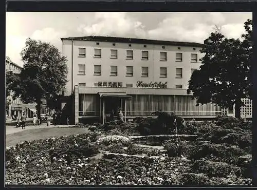 AK Nordhausen, HO-Hotel Handelshof am Albert-Kuntz-Platz