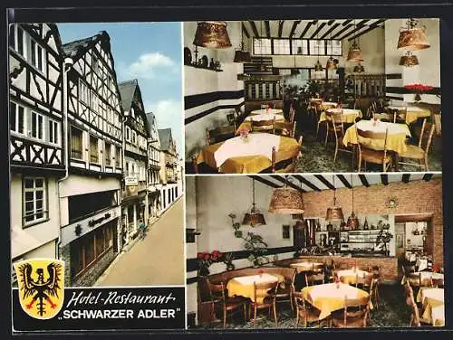 AK Limburg / Lahn, Hotel Schwarzer Adler, versch. Ansichten