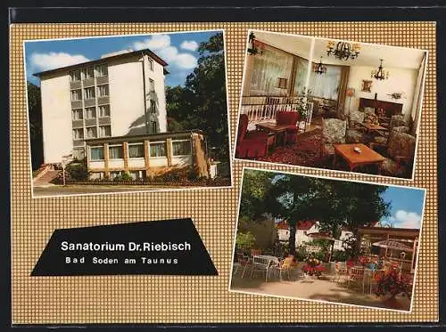 AK Bad Soden am Taunus, Sanatorium Dr. Riebisch, Kronberger Strasse 32