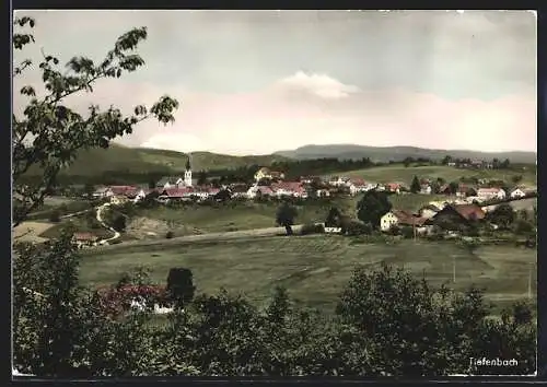 AK Tiefenbach / Opf., Ortsansicht mit Kirche