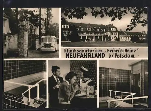 AK Neufahrland b. Potsdam, Klinik Sanatorium Heinrich Heine