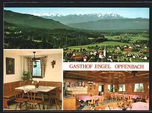 AK Opfenbach-Ruhlands /Allgäu, Gasthof Engel, Ortsansicht