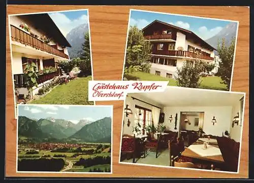 AK Oberstdorf /Allgäu, Gästehaus Rupfer, Holzerstr. 21