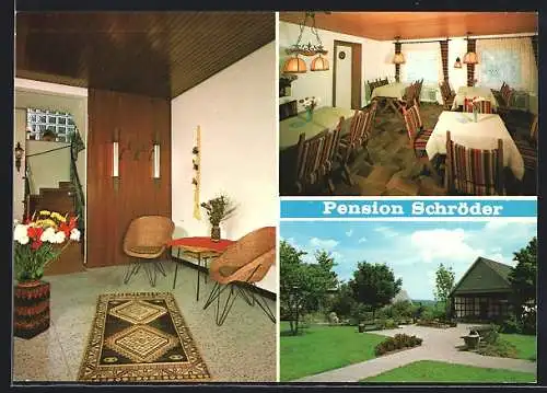 AK Meschede /Eversb., Pension Schröder, Weststr. 10