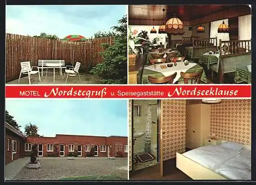 AK Norden-Norddeich, Motel Nordseegruss und Restaurant Nordseeklause, Norddeicher Strasse 54