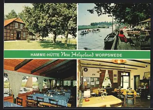 AK Worpswede, Gasthaus Hamme-Hütte, Hammeweg