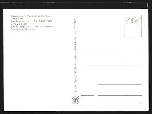AK Vielstedt, Gasthaus Strackerjans Vielstedter Burnhus Onkel Ernst, Am Bauernhaus 1