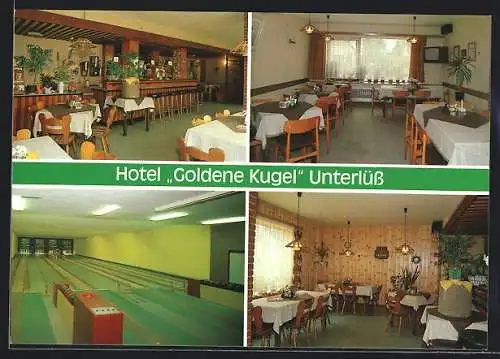 AK Unterlüss, Hotel Goldene Kugel, Müdener Strasse 19