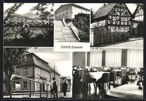 AK Uder /Eichsfeld, FDGB-Ferienheim, Konsum-Gaststätte