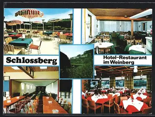 AK Alzenau-Wasserlos, Schlossberg-Hotel-Restaurant im Weinberg