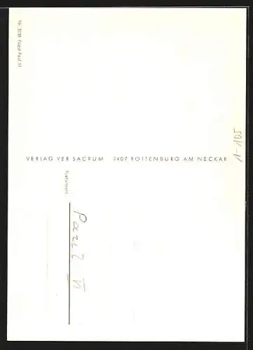 AK Papst Paul VI. blickt in die Kamera