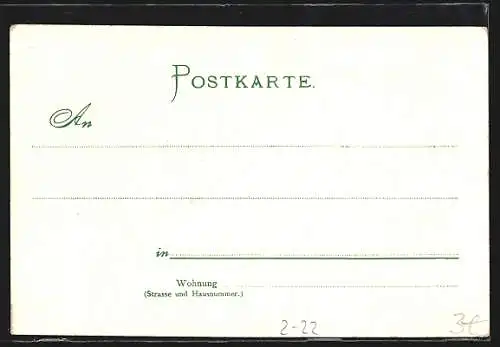 AK Heinrich von Stephan, Sekretär des deutschen Reichspostamtes, Postgeschichte