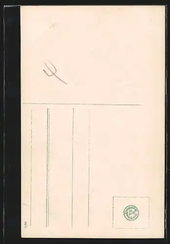 AK Portrait von Chamisso im Halbprofil