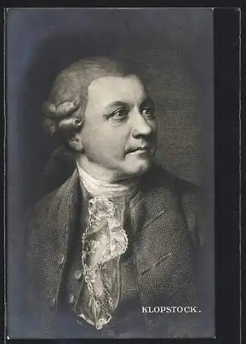 AK Portrait von Klopstock im Halbprofil