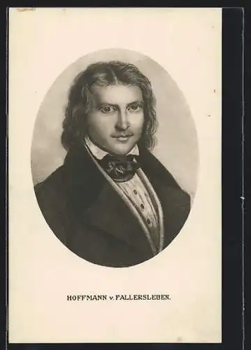 AK Portrait von Hoffmann von Fallersleben