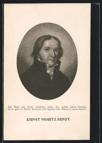 AK Portrait von Ernst Moritz Arndt