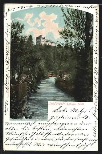 AK Trofaiach, Blick zum Schloss Mell