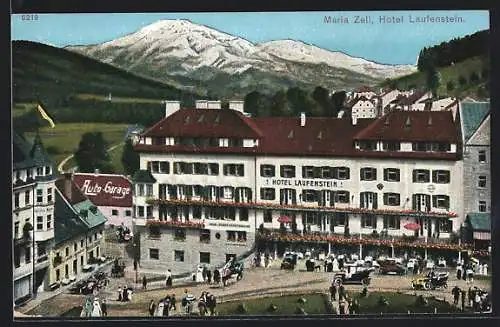 AK Mariazell, Hotel Laufenstein und Auto-Garage